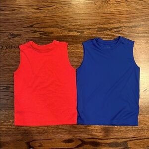Bundle of bcg Performance Tank Tops Red Blue Athletic Wear